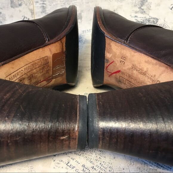 Alberto Fermani very soft brown leather boots - Picture 8 of 14